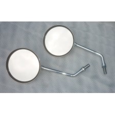 ZRCÁTKA PÁR - CHROMOVANÁ  - M10X1,25  - KULATÁ - KRÁTKÁ